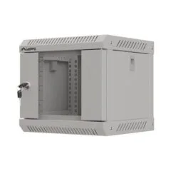 Lanberg szafa rack wisząca 10" 4U 300x300 szara drzwi przeszklone (flat pack)