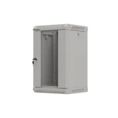 Lanberg szafa rack wisząca 10" 9U 300x300 szara drzwi przeszklone (flat pack)