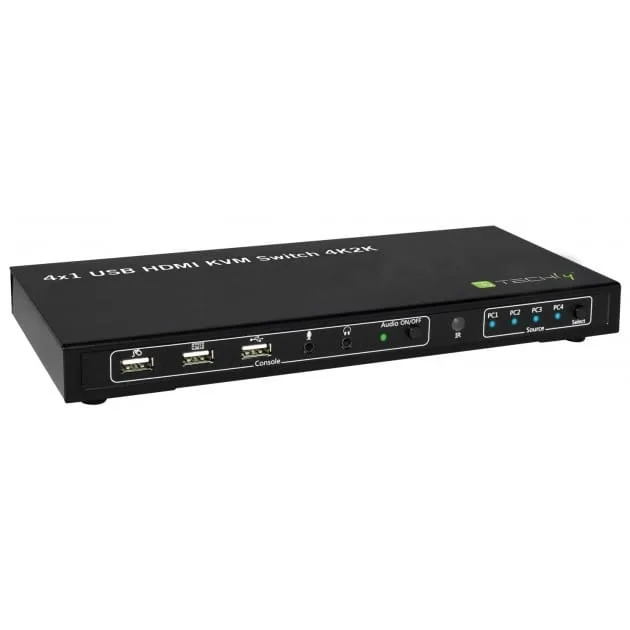 Techly Przełącznik KVM 4/1 HDMI — image 1