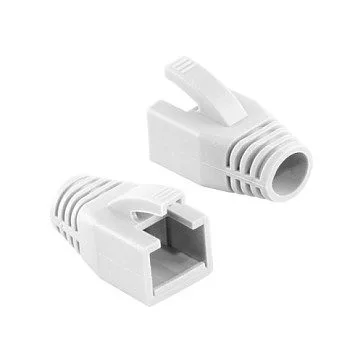 RJ45 Plug Cable Boot 8mm white, 50pcs — image 1