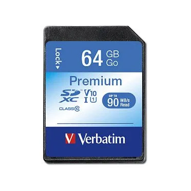 CARD 64GB Verbatim XC Premium Class 10 retail — image 1