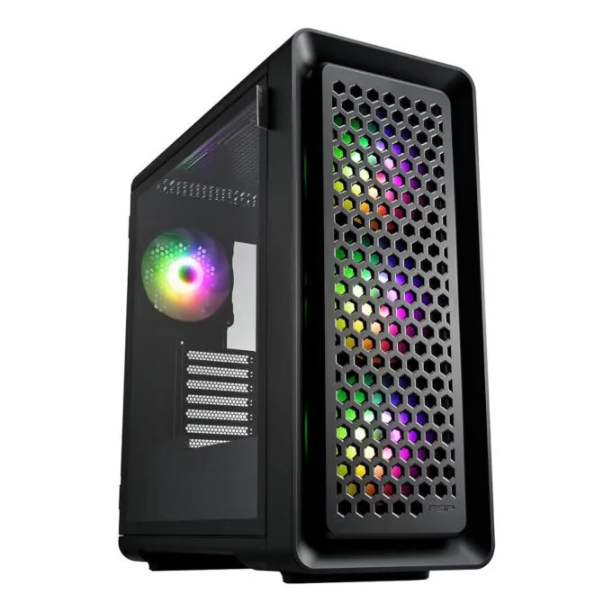 Midi FSP CUT593P E-ATX Ultra Tower 3xARGB BLACK — image 1