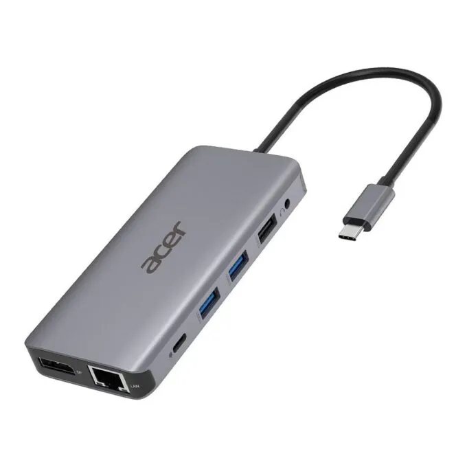 D Acer 12-in-1 Type-C Dockingstation silver grey — image 1