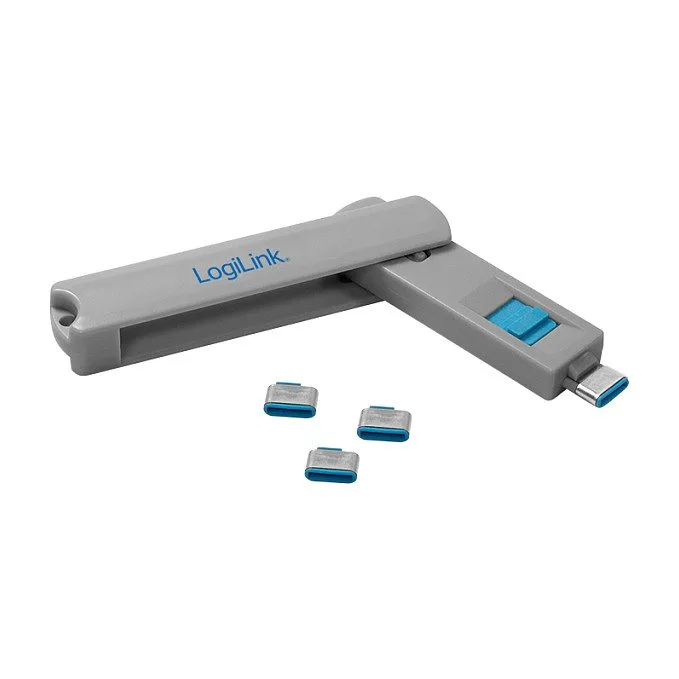 Logilink Port Blocker, USB-C, 1 Key + 4 Locks — image 1