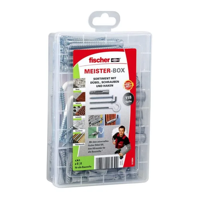 Fischer MeisterBox UX + Schrauben + Haken — image 1