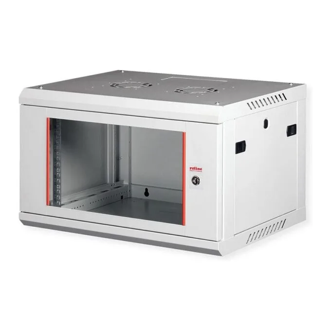 ROLINE 19-Zoll Wandgehuse Basic Plus 6HE, 600x450 BxT grau — image 1