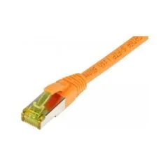 Synergy21 Patchkabel RJ45, CAT6A 500Mhz, 1,0m, orange, S-STP(S/FTP), TPE/LSZH(Ultraflex), AWG26, mit CAT7 Rohkabel,