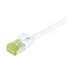 Synergy21 Patchkabel RJ45, CAT6A 500Mhz, 7,5m, weiss, S-STP(S/FTP), slimline rund d=4,5mm, TPE/LSZH(Superflex), AWG28, mit CAT7 Rohkabel,