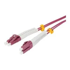 Synergy21 LWL-2-Faser-Patchk. 15mtr.LC-LC, 50/125um,OM4, AD=2mm, flexible Knickschutztülle,