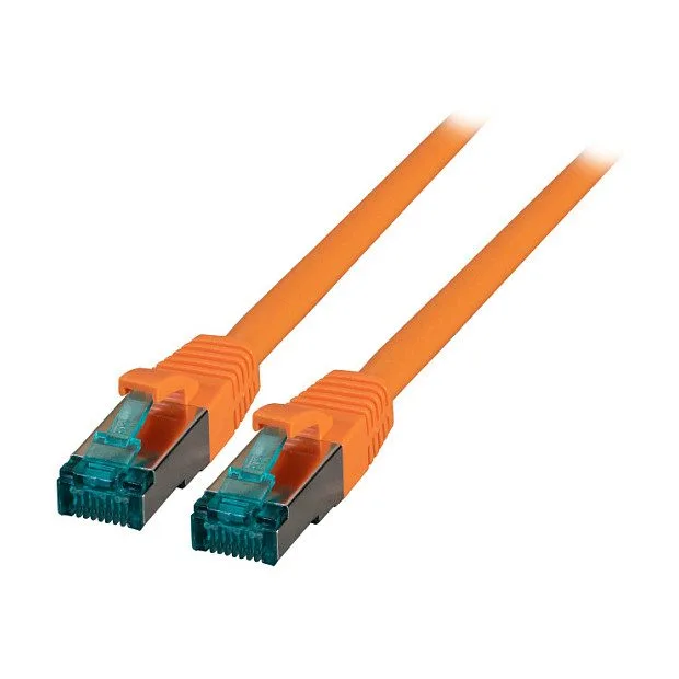 EFB RJ45 Patchkabel S/FTP Cat.6A LSZH 10.00m orange — image 1