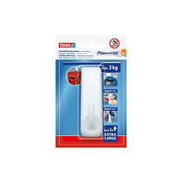 Tesa Powerstrips Haken XL Rechteck 3kg selbstklebend weiß