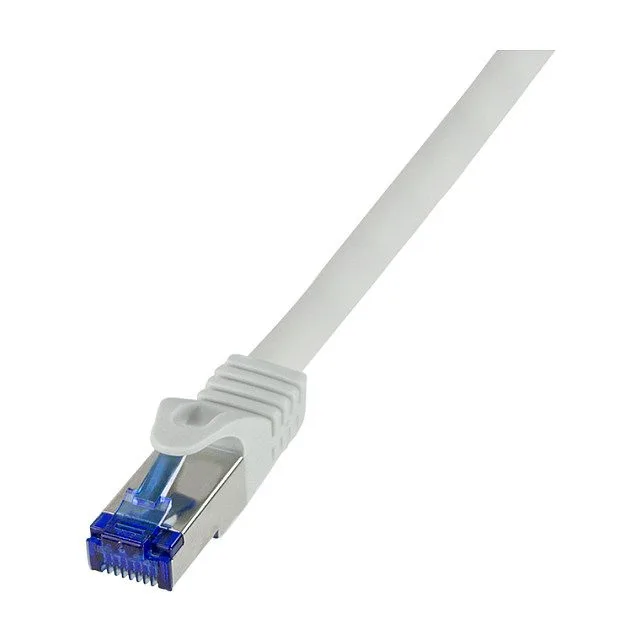 Logilink Patchkabel Ultraflex, Cat.6A, S/FTP, grau, 0,25 m — image 1