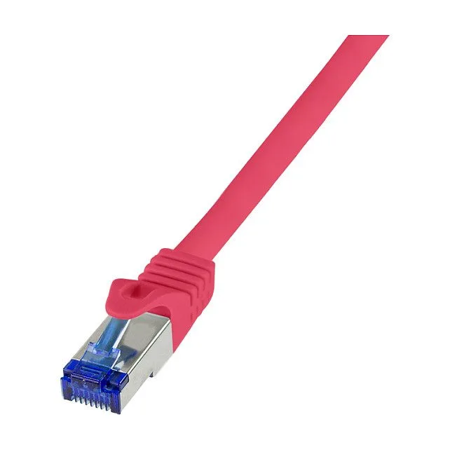 Logilink Patchkabel Ultraflex, Cat.6A, S/FTP, rot, 0,5 m — image 1