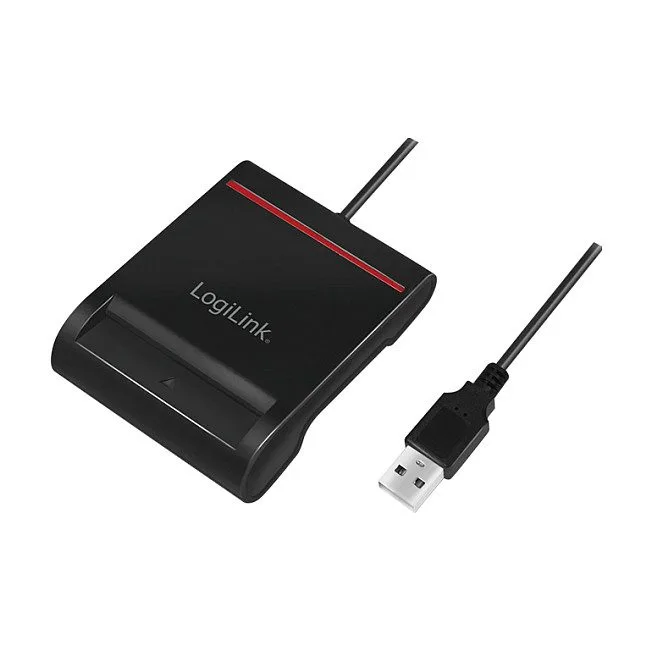 USB 2.0-Kartenleser, für Smart-ID, schwarz — image 1