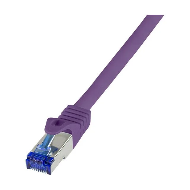 Logilink Patchkabel Ultraflex, Cat.6A, S/FTP, violett, 5 m — image 1