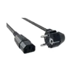BACHMANN Zuleitung H05VV-F 3G1,5,sw, L:1,5, CEE7/7 / C13