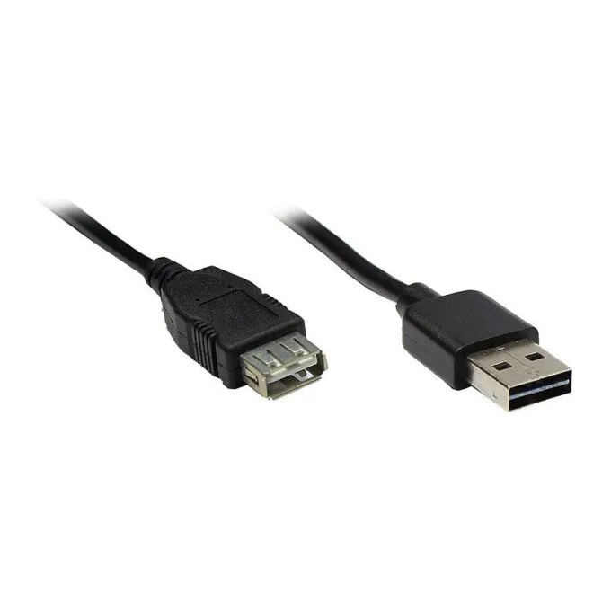 Good Connections USB2.0 Verlängerung A-St.-A-Bu. schw. 1m — image 1