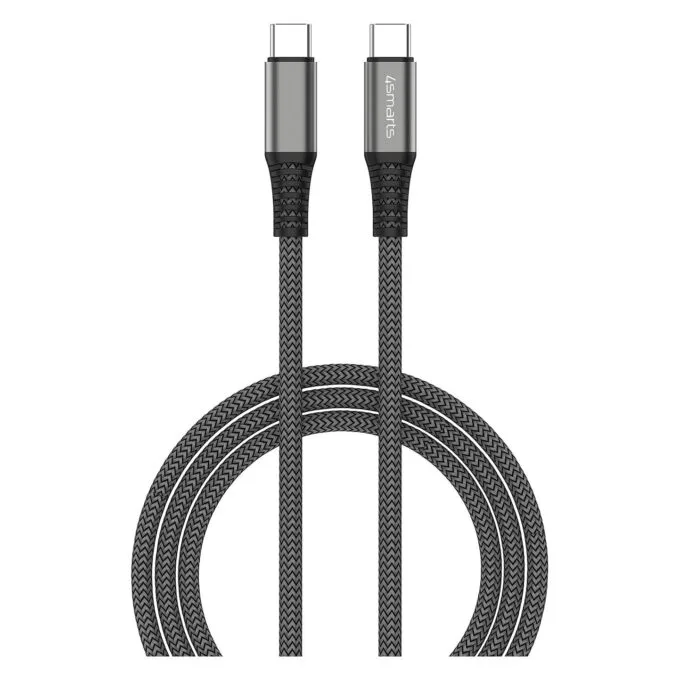 4smarts USB-C auf USB-C Kabel PremiumCord 100W 3m. schwarz — image 1