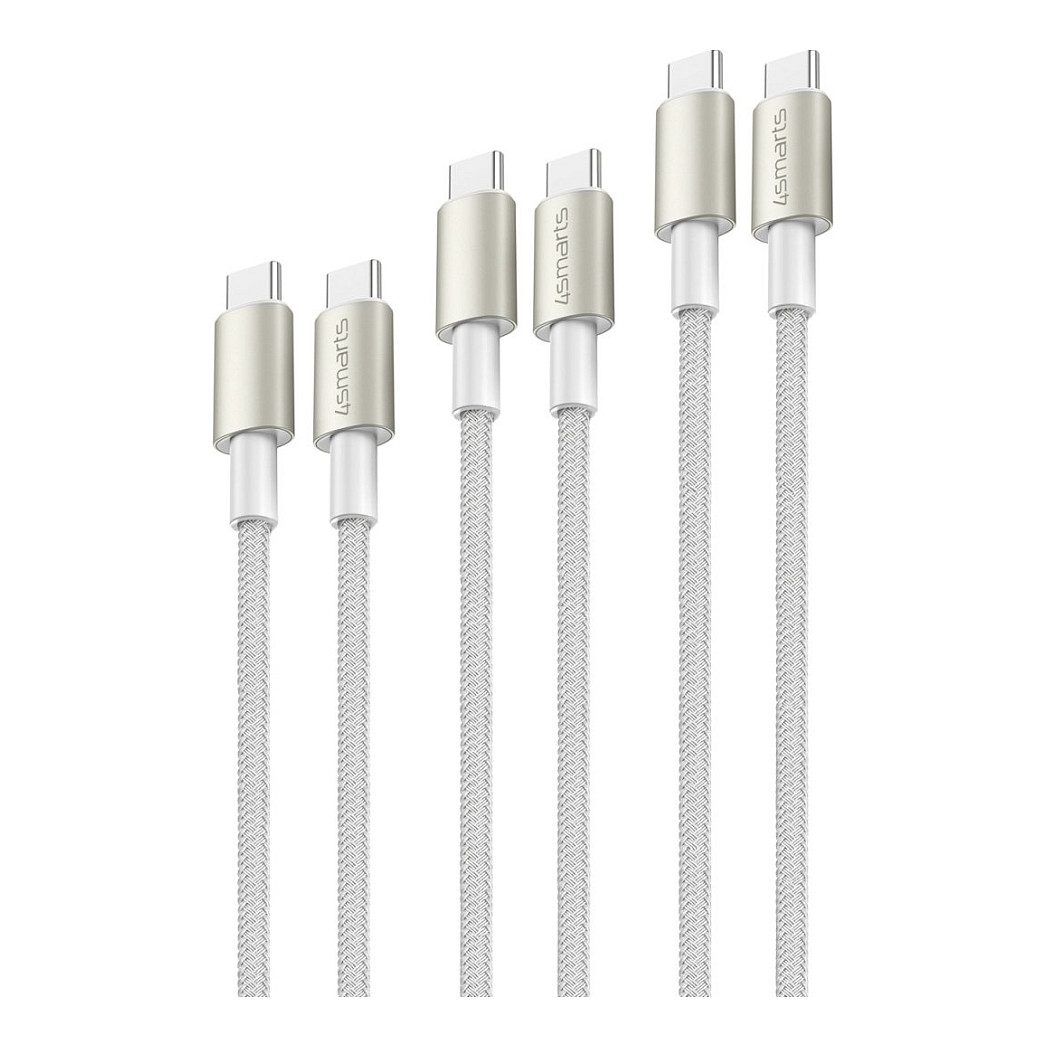 4smarts USB-C Kabelset PremiumCord 60W inkl. Digit Adapter