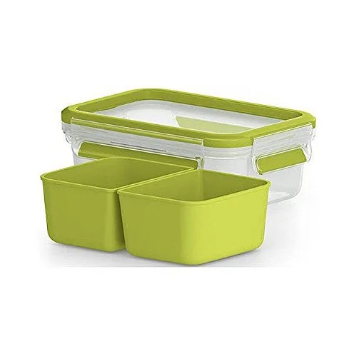 Emsa Lunch und Snackbox. Mit 2 praktischen Einstzen und Deckel. — image 1