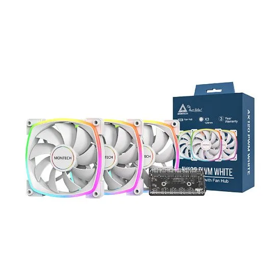 120mm Montech AX120 PWM 120x120x25 3er Pack — image 1