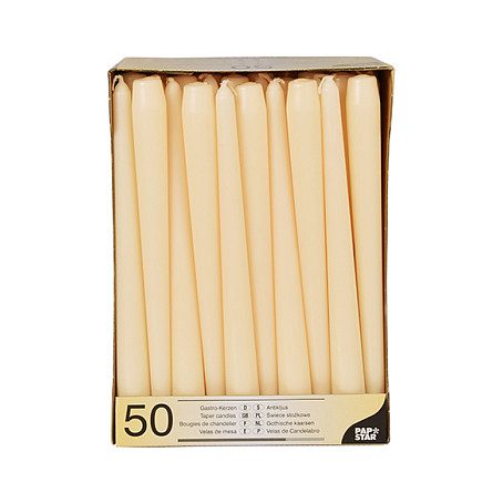 CANDLE PAPSTAR Kerzen 25 cm champagner