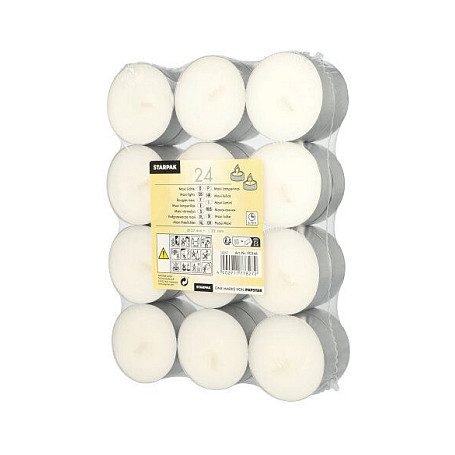 CANDLE PAPSTAR Teelichter 2.2 cm weiß