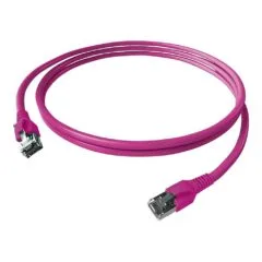 EASYLAN FlexBoot Patchkabel Kat.6A S/FTP violett 1m