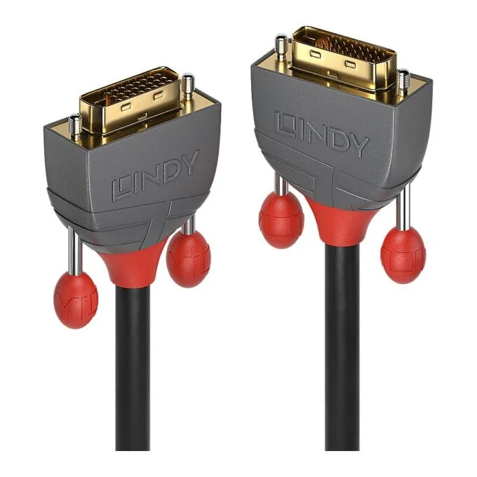 LINDY DVI-D Dual Link Kabel Anthra Line 5m — image 1