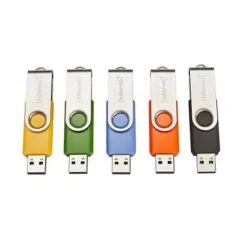 Stick 5er Pack Intenso Basic Line Typ-A USB-Stick 32GB Swivel, bis zu 28 MB/s, USB 2.0