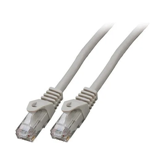 EFB RJ45 Patchkabel Cat.5e U/UTP LSZH CCA AWG24/7 grau 1m — image 1