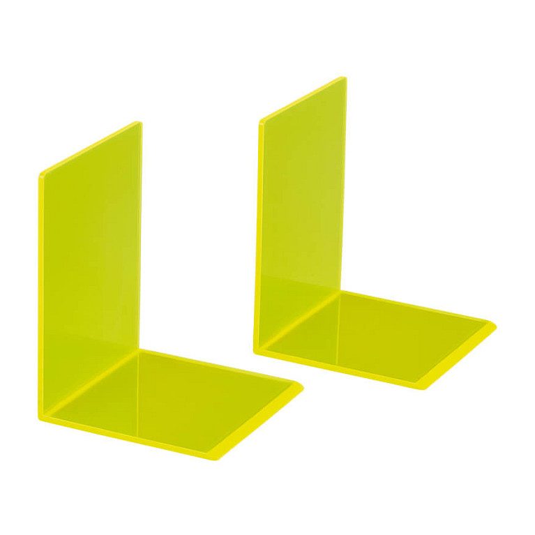 Buchstützen 10,0 x 10,0 x 13,0 cm neon gelb