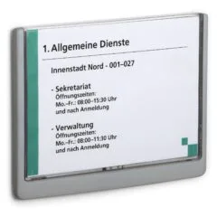 Türschild ClckSignA5 210x148,5 Kleben/Schr. graphit