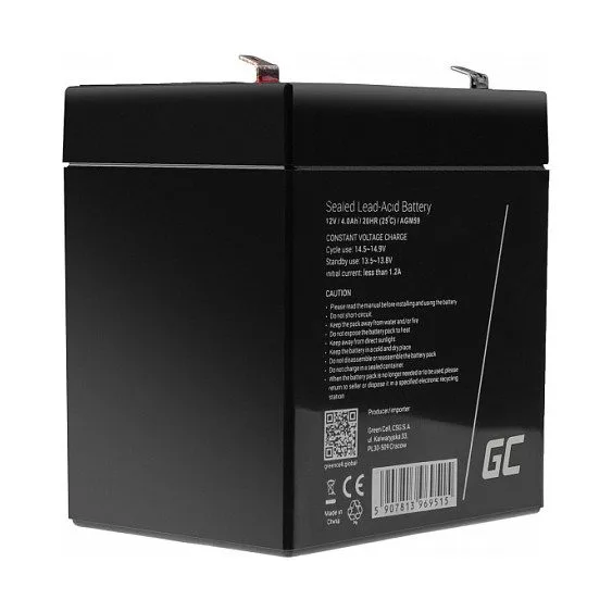 Green Cell AGM vehicle battery — image 1