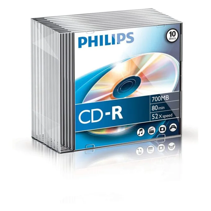 1x10 Philips CD-R 80Min 700MB 52x SL — image 1
