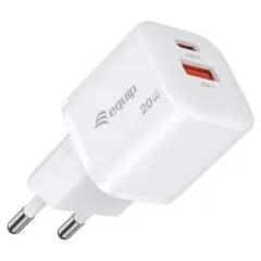 Equip Ladegerät 2Port USB-C PD3.0/USB-A GaN 25St.20W ÜSS ws