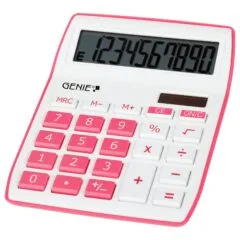 GENIE Tischrechner 840P pink