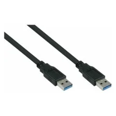 kabelmeister USB3.0 Kabel A-A UL schwarz 1,8m