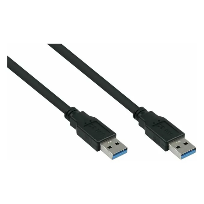 kabelmeister USB3.0 Kabel A-A UL schwarz 1,8m — image 1