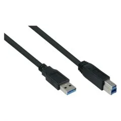 kabelmeister USB3.0 Kabel A-A UL schwarz 0,5m