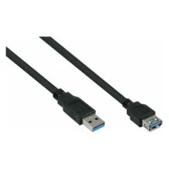 kabelmeister USB3.0 Verläng. A St.-A Bu. UL schwarz 3m