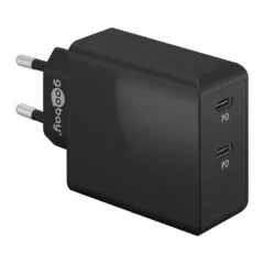 Goobay USB-C™ PD Dual-Schnellladegerät (36 W) schwarz