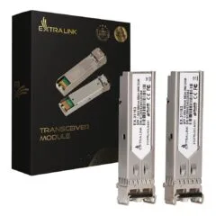 Extralink SFP 1.25G Modul 2-Pack, 1,25Gbps, LC/UPC, 850nm, 550m, Multimodus, DOM