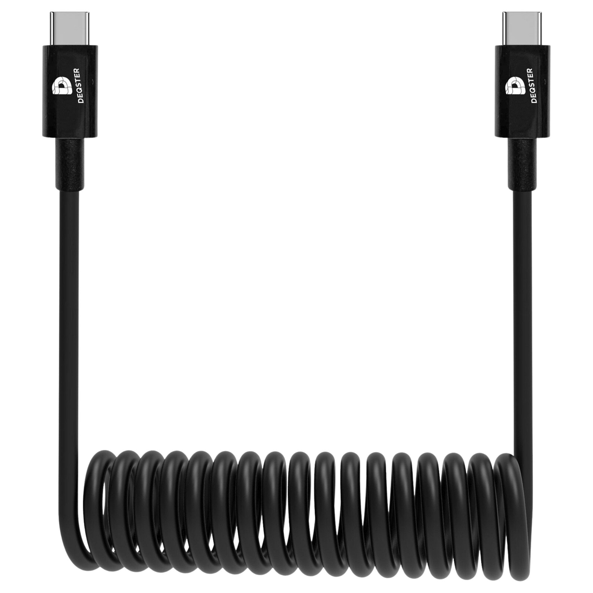 Deqster Ladekabel Spiralform – USB-C zu USB-C