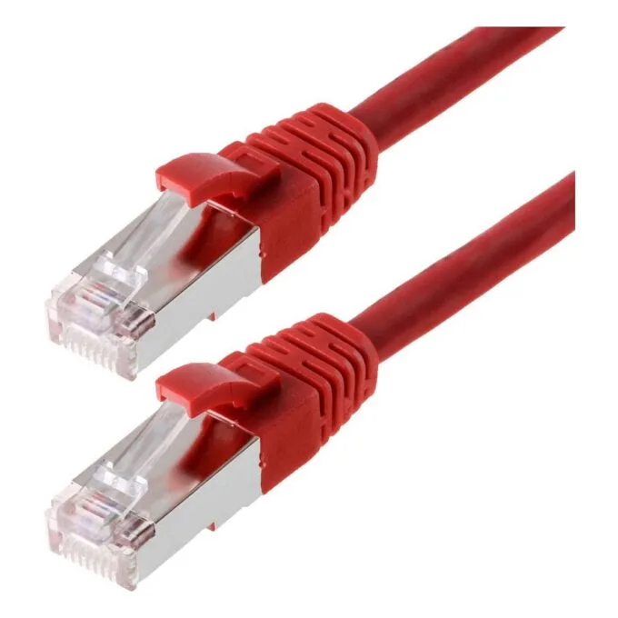 helos Cat.5e Patchkabel SF/UTP AWG 26 rot 5,0 m — image 1