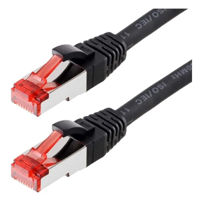 helos Patchkabel Cat.6 GHMT AWG 27/7 schwarz 7,5 m — image 1