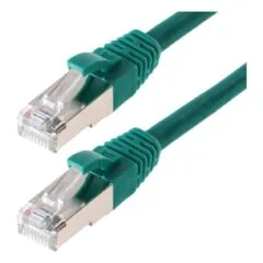 helos Cat.5e Patchkabel SF/UTP AWG 26 grn 1,0 m