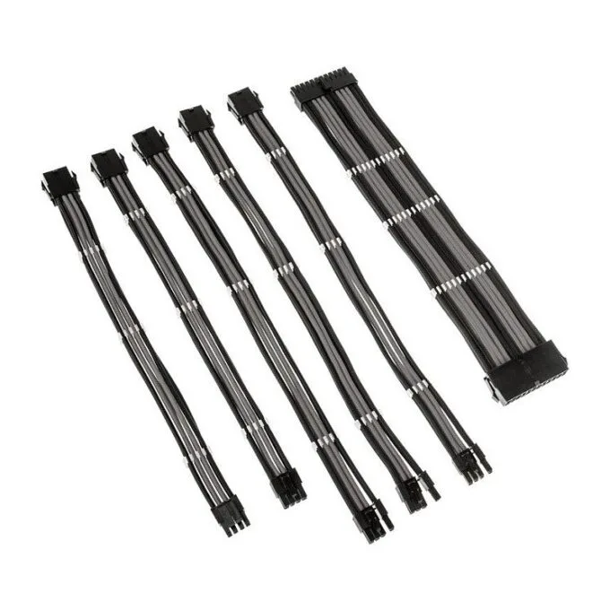 Kolink Core Adept Braided Cable Extension Kit - Black/Grey — image 1