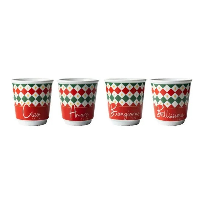 Set 4 Biccherini Tricolore — image 1