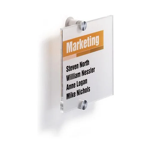 Türschild 14,8 x 14,8 cm transparent — image 1